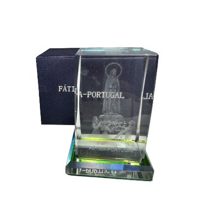 VIDRO FATIMA CORES 6.5x5x5cm