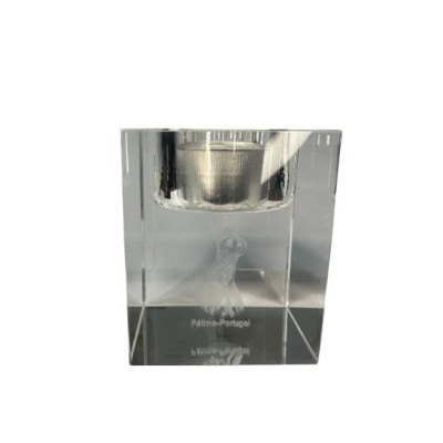 VIDRO FATIMA CASTIÇAL 6x5x5cm