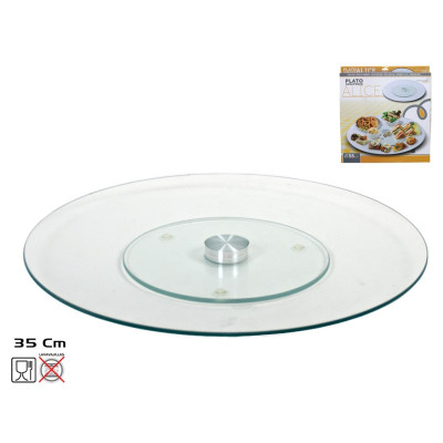 PRATO GIRATORIO VIDRO 35CM