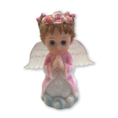 ANJO ROSA C/LUZ 12x10cm(72)