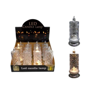 VELA C/LUZ LED 15x6x6cm