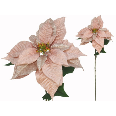 POINSETIA 71X33CM ROSA