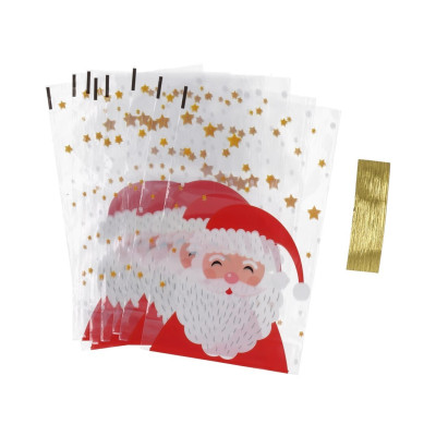 CONJ 8 SACOS NATAL 23.5X14CM