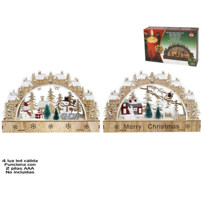 POBLADO XMAS LED 30X19.5CM