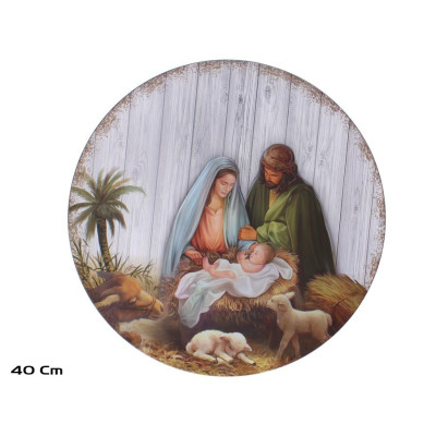 PRATO C/PRESEPIO NATAL 40cm