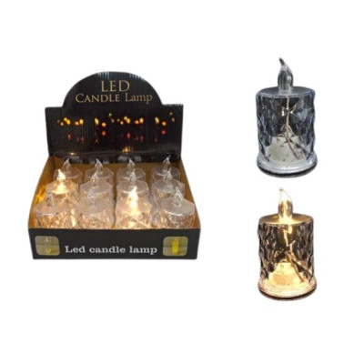 VELA C/LUZ LED 9x5.5x5.5cm