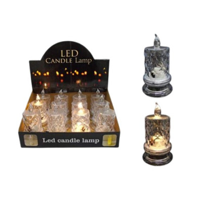 VELA C/LUZ LED 12x6x6cm