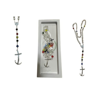 TERÇO CRISTAL 8MM JUBILEU 2025