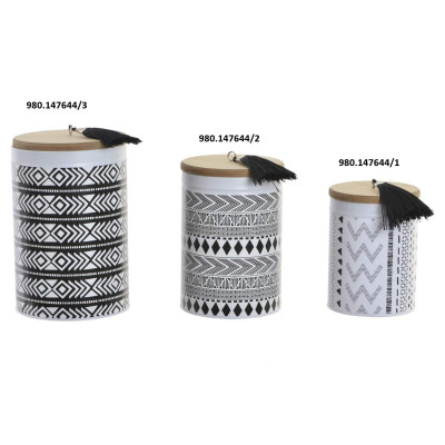 POTE METAL/MADEIRA 17X12CM