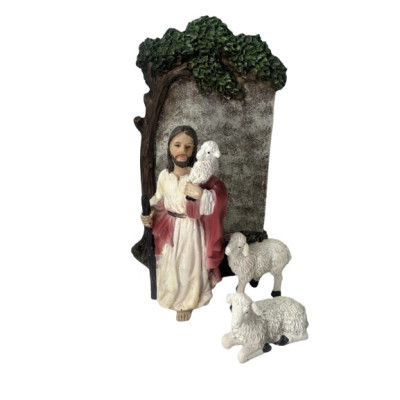 FIGURA PASTOR C/OVELHAS...