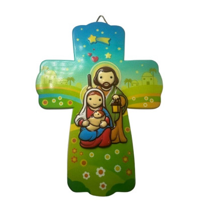 CRUZ C/PRESEPIO RESINA...