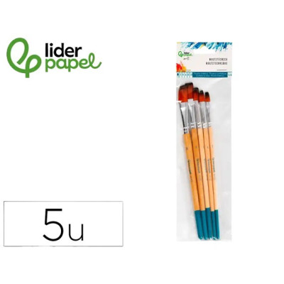 CONJ 5 PINCEIS SINTETICOS...