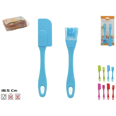 CONJ ESPATULA C/PINCEL COZINHA