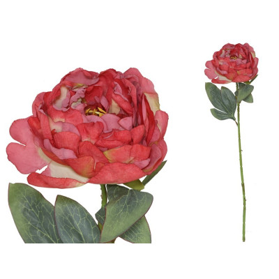FLOR ART. PEONIA 50CM VERMELHO