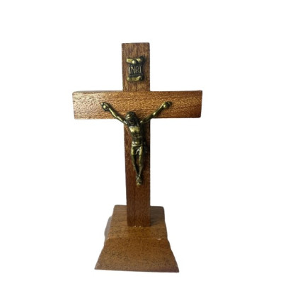 CRUCIFIXO MINI MADEIRA C/PE...
