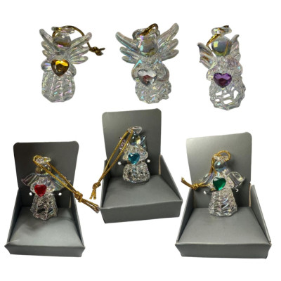 CADA ANJO VIDRO C/PCORAÇAO....