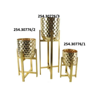 VASO C/SUPORTE METAL