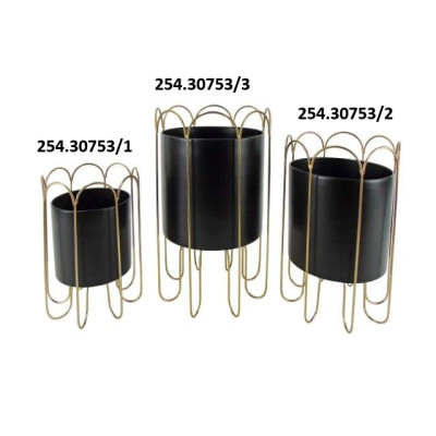 VASO C/SUPORTE METAL