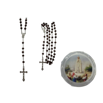 TERÇO METAL/MAD.ROSAS -12/624