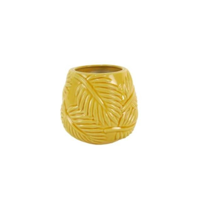 VASO CERAMICA C/FOLHAS...