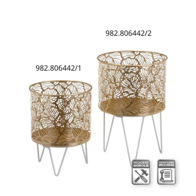 VASO METAL DECORATIVO /1