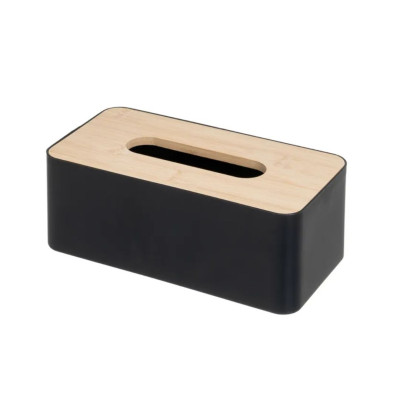 CAIXA P/TISSUE BAMBU/PRETO...