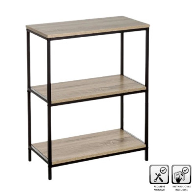 ESTANTE MDF/METAL 60X30X76CM