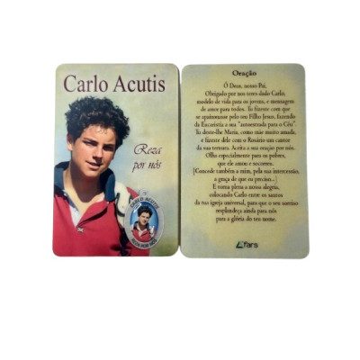 PAGELA CARLO ACUTIS C/MEDALHA