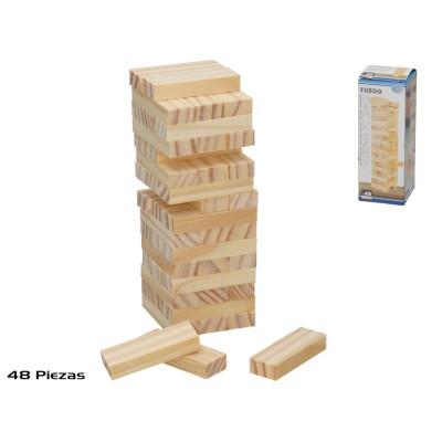 JOGO TORRE MADEIRA 48 UNIDADES
