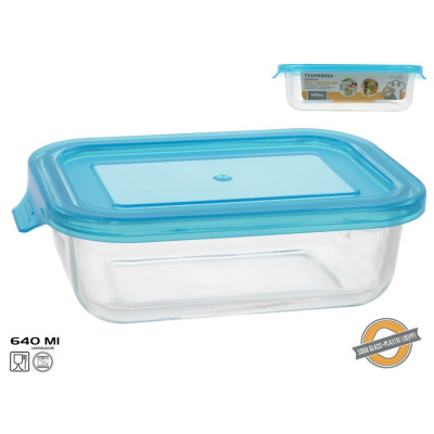 TAÇA VIDRO C/TAMPA 640ML