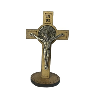 CRUCIFIXO SAO BENTO MADEIRA...