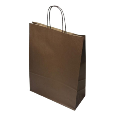 SACO PAPEL CASTANHO 27+12X37