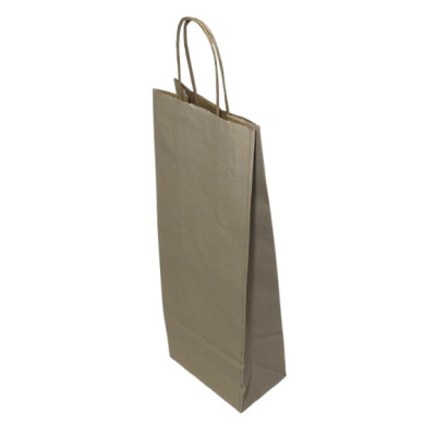SACO PAPEL BEJE 14+8,5X39,5