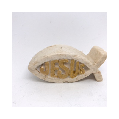 PLACA PEIXE JESUS 3X7CM...
