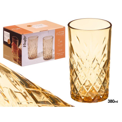 CONJ 6 COPOS COR  380ML