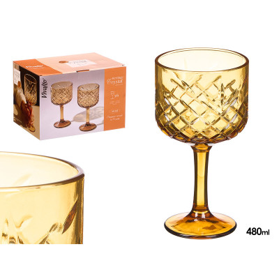 CONJ 6 COPOS COR C/PE 480ML