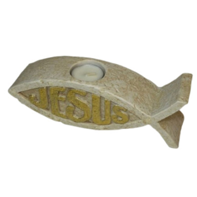 PLACA PEIXE JESUS BEJE...