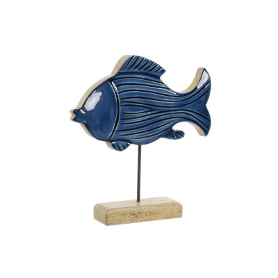 DECORAÇÃO PEIXE AZUL 23X5X25