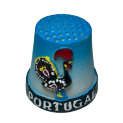 DEDAL GALO/PORTUGAL RESINA 3cm