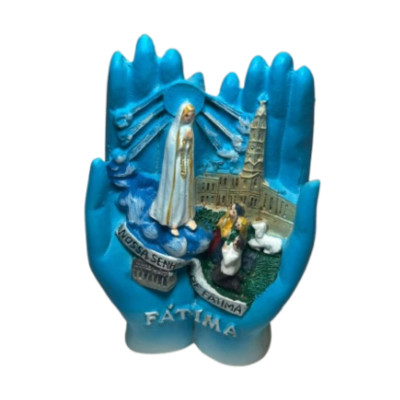 MAOS C/APARIÇAO FATIMA 10cm