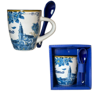 CANECA PEQ C/COLHER FÁTIMA...
