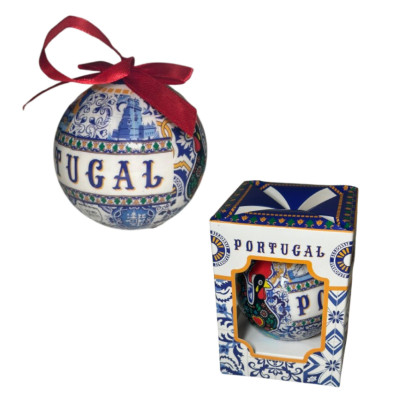 BOLA DECORATIVA C/ AZULEJO 