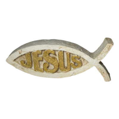 PLACA PEIXE JESUS 3X7CM...