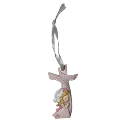 CRUZ ROSA C/MENINA 6X3CM...