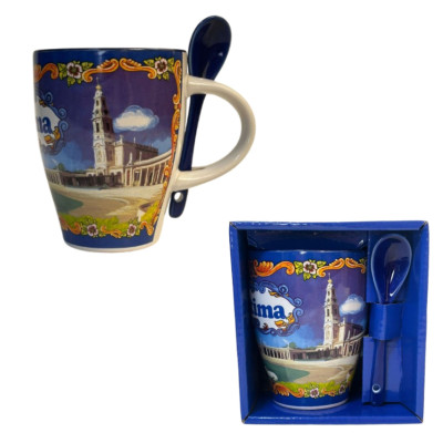 CANECA PEQ. C/COLHER FATIMA...