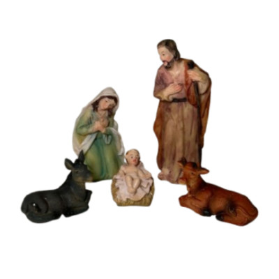 PRESEPIO C/5PEÇAS RESINA...
