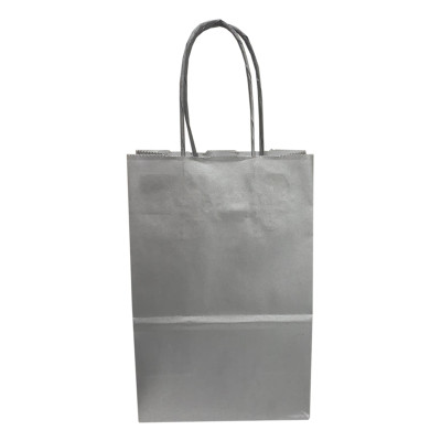 SACO PAPEL PRATEADA 18X8X24