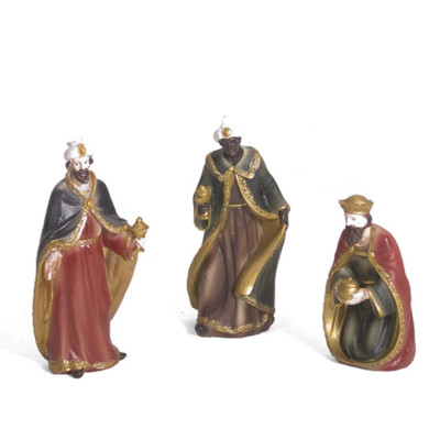 CONJ 3 REIS MAGOS 17CM
