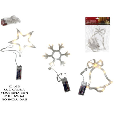 FLOCO DE NEVE 10 LED QUENTE