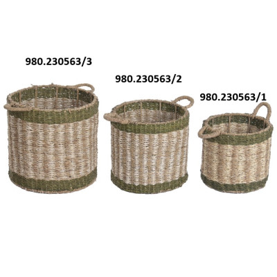 CESTA /1 VERGA C/VERDE 25x27cm